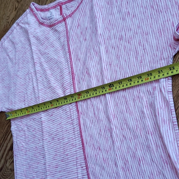 (XL) T by Talbots Striped Comfy Casual Relaxed Fit Classic Tee Everyday - Picture 6 of 8